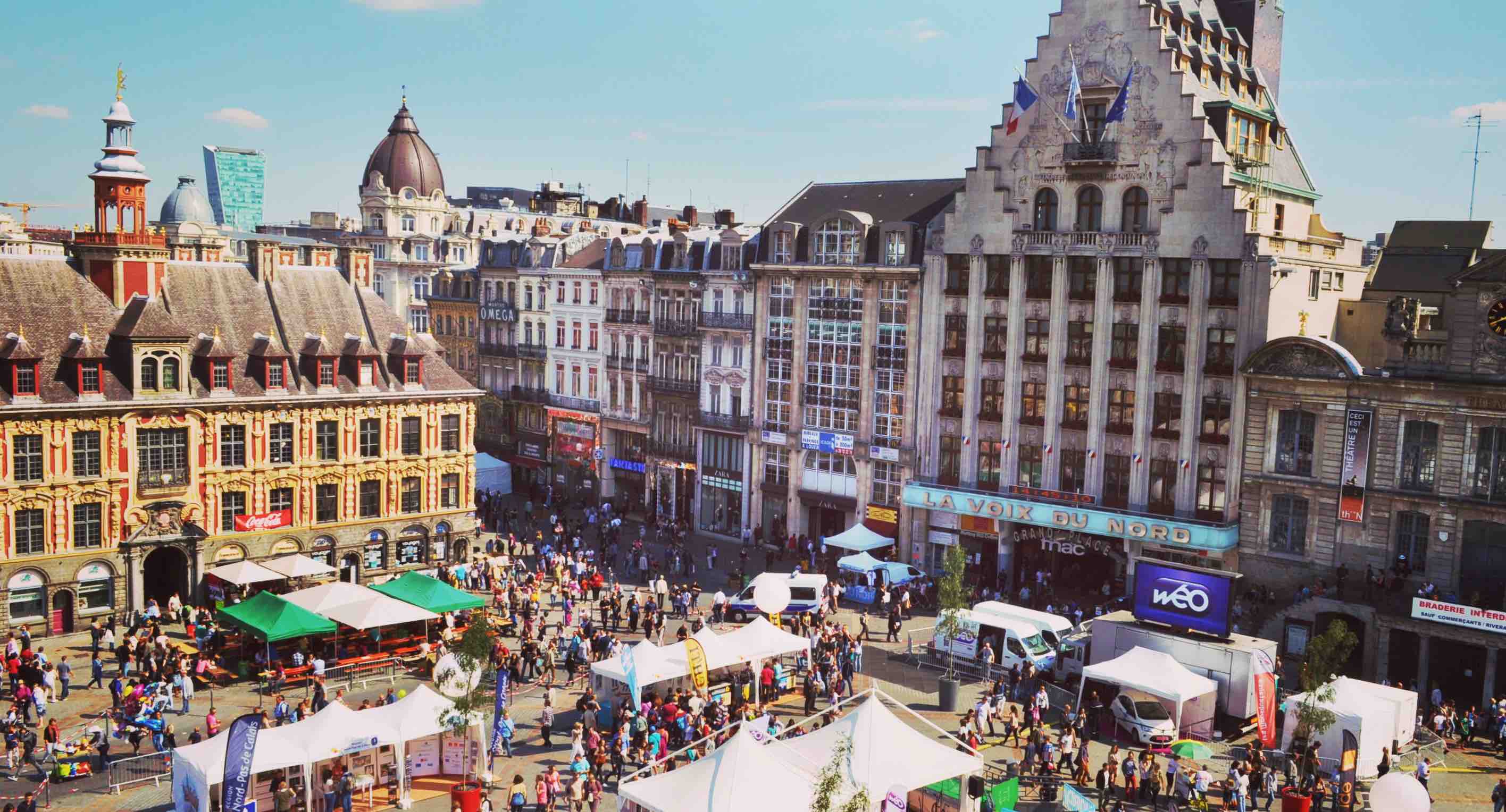 Les plus jolis lieux de promenade romantique en Hauts-de-France, Lille.